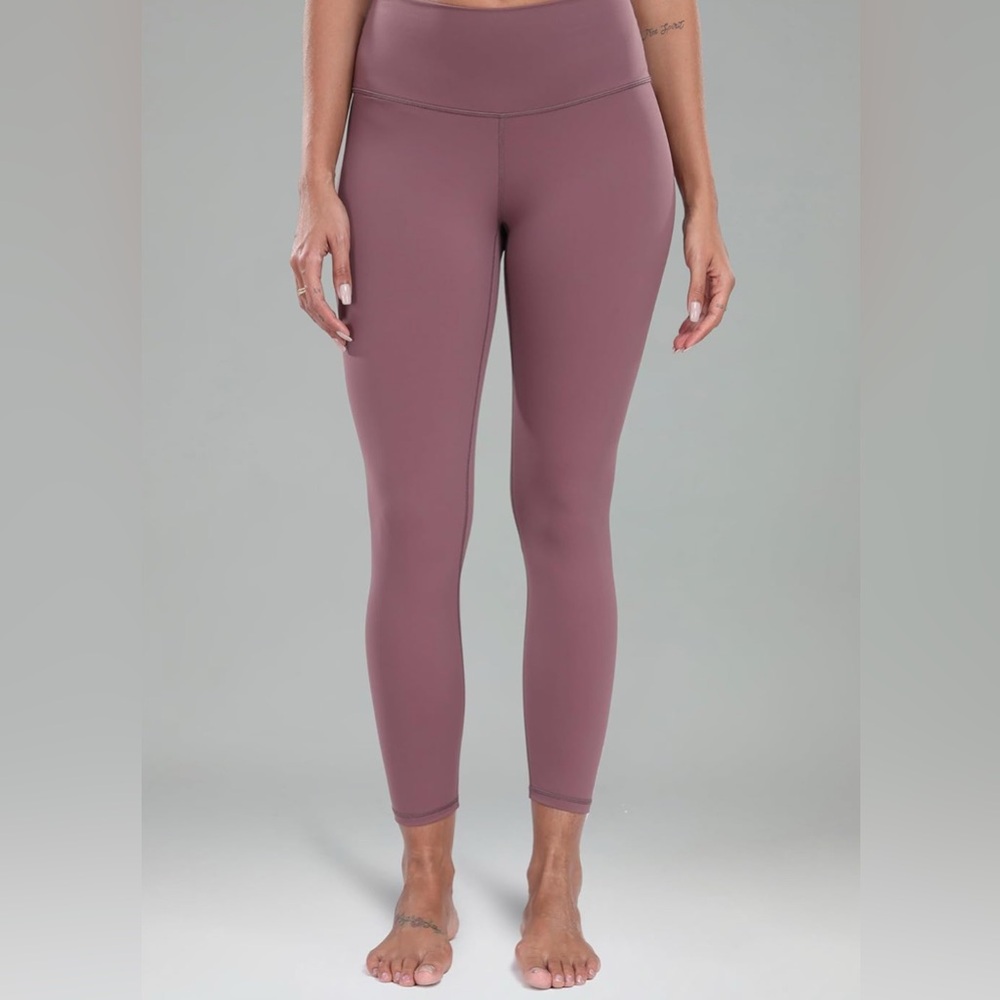 Colorfulkoala Buttery Soft Dusty Red High Rise Full Length Leggings Size Small